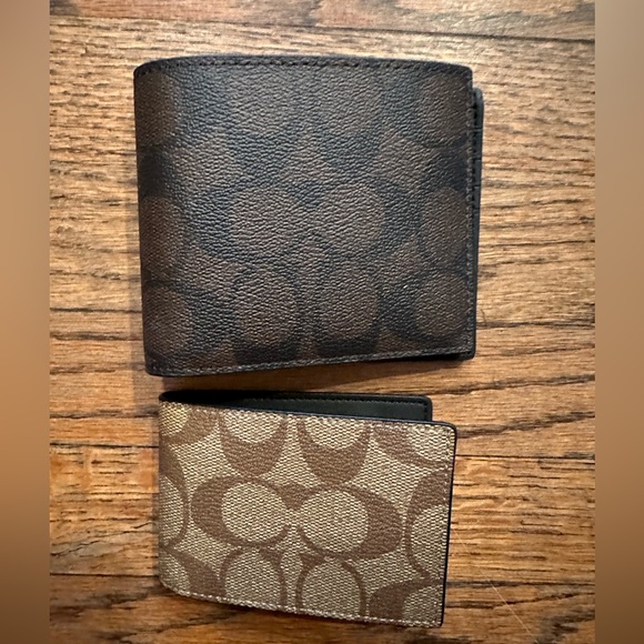 COACH 3 In 1 Wallet In Blocked Signature Canvas in MAHOGANY MULTI - Picture 8 of 8